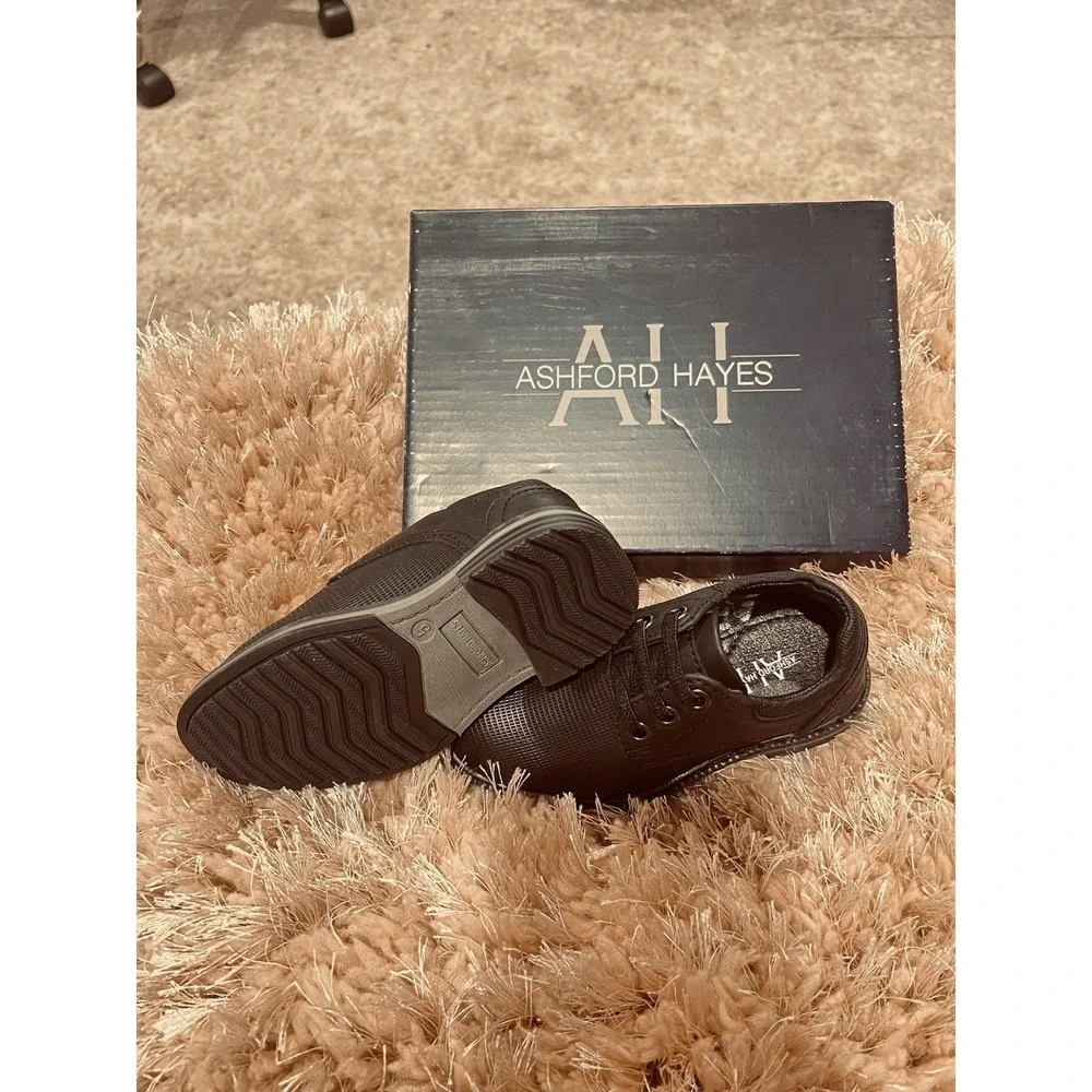 Ashford Hayes Boys Black Lace Dress Shoes – Size 10 (NWOT/NIB)